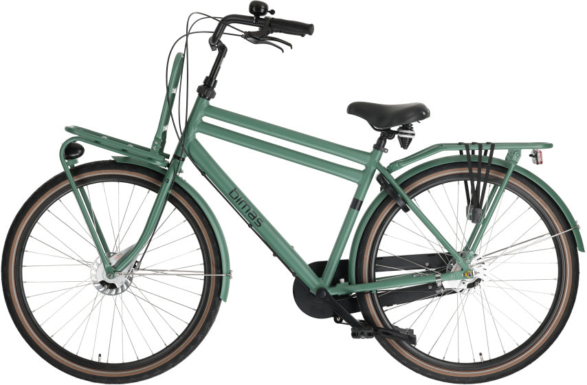 Bimas - Bimas Transporter 3.3 28 inch 50 cm heren 3v rollerbrake matgroen