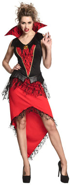 Boland Bloodthirsty queen kostuum dames rood zwart maat 44 46 (L)
