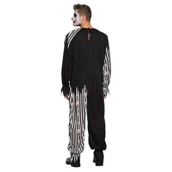Boland Bloody clown kostuum unisex zwart wit maat 58 60 (XXL)