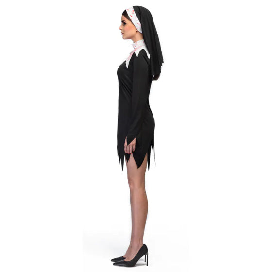 Boland Bloody non kostuum dames zwart wit maat 40 42 (M)