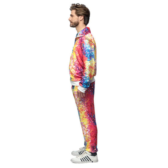 Boland Disco dude trainingspak heren multicolor maat XL