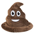 Boland Hoed poep emoticon unisex 30 cm bruin