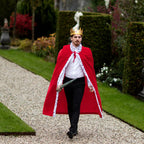 Boland Koningsmantel deluxe heren 130 cm rood
