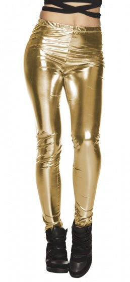 Boland Legging Glance Dames Goud Maat M