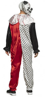 Boland Psycho Clown kostuum heren zwart rood wit maat M L