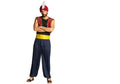 Boland Verkleedpak Aziz Heren Donkerblauw Rood Maat M L