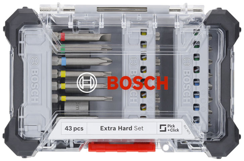 Bosch accessoires bosch accessories extra hard set 2607017727 gereedschapsset 43-delig