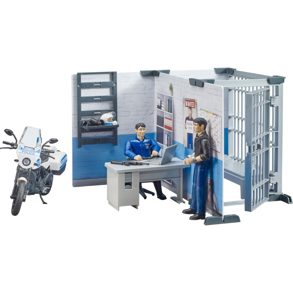 Bruder politiebureau met motor b world