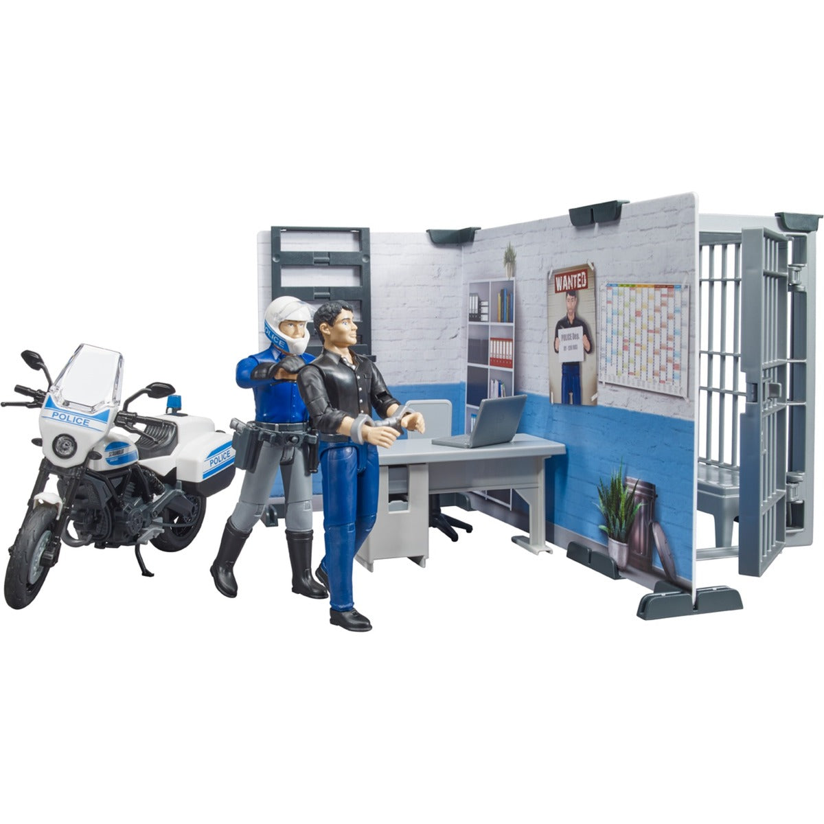 Bruder politiebureau met motor b world
