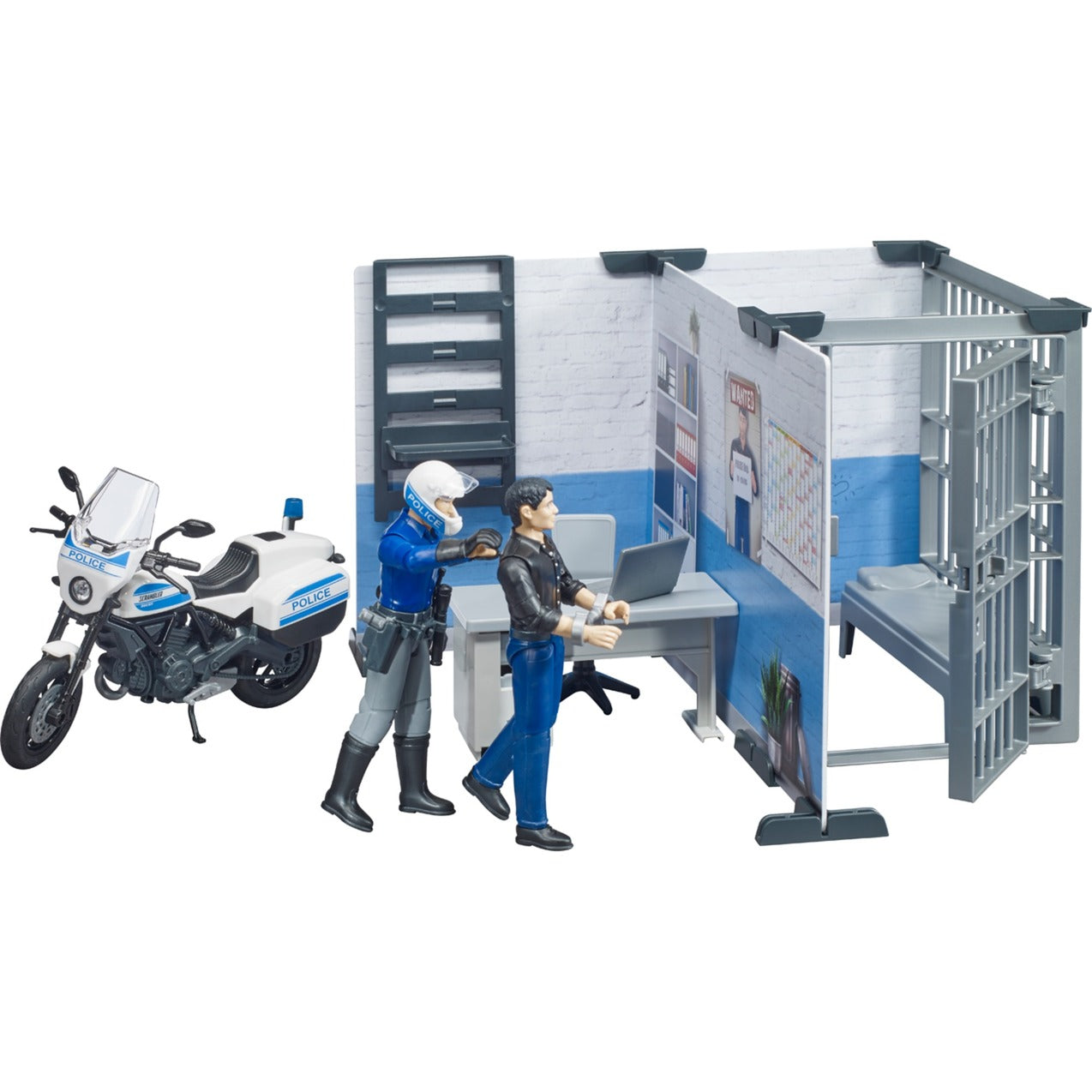 Bruder politiebureau met motor b world