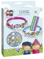Fien teun schuif armbandjes maken - 3 armbandjes met 18 schuifbedels - vanaf 3 jaar - bambolino toys - boerderij thema