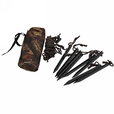 Buteo photo gear tas met haringen en touwen bruin