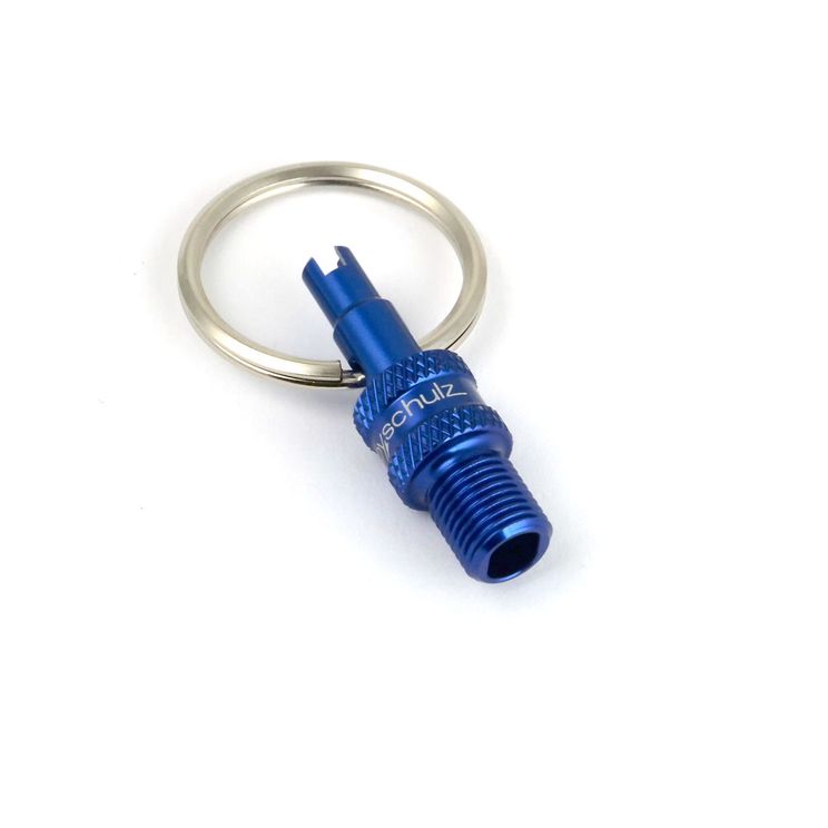 By,schulz ventieladapter mini sv dv -> av blauw