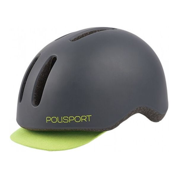 Polisport casque Commuter gris mat/jaune fluo M 54-58cm