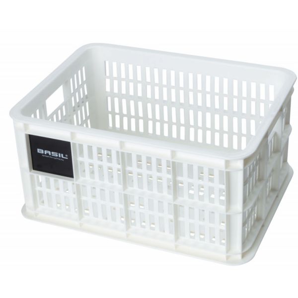 Basil fietskrat S - klein - 17.5 liter - wit
