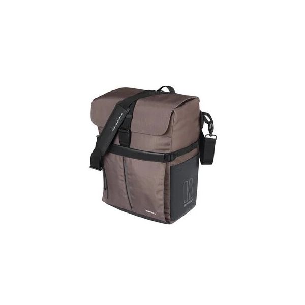 BASIL - BASIL Fietsschoudertas move mik studs 14 liter 14 x 24 x 34 cm - bruin