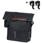 Basil fietsshopper city mik hooks 14-16l 13 x 29 x 31 cm - zwart