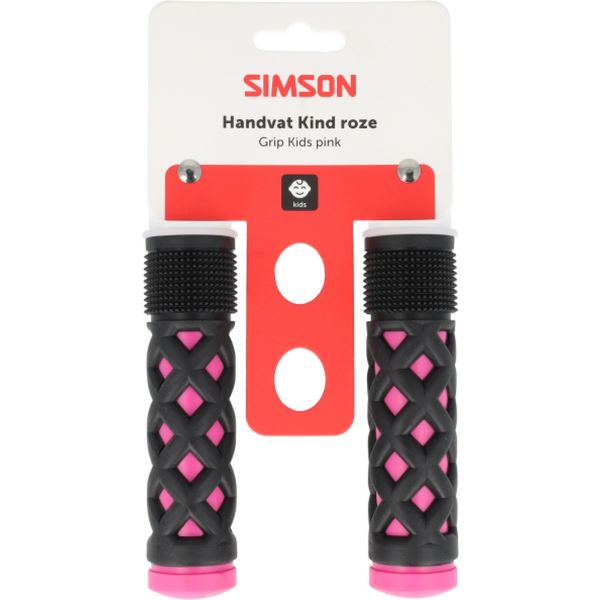 Simson - handvatten kinder roze-zwart