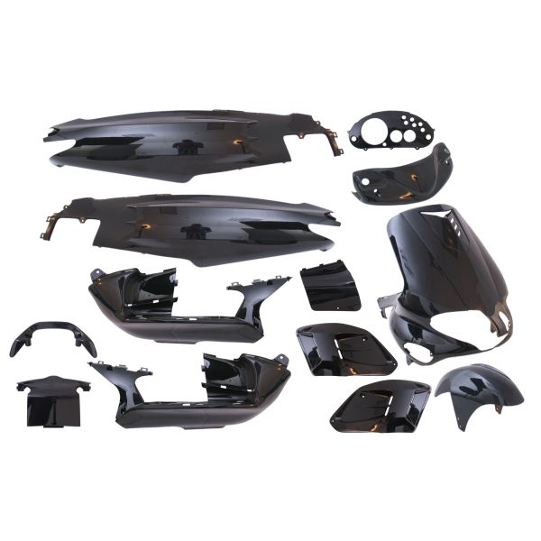 Edge - Plaatset 15-delig voor gilera runner tot bouwjaar 08-2005 - metallic zwart