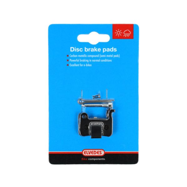 Elvedes - Schijfremblokset - carbon metallic compound (semi metal pads) - 1 paar