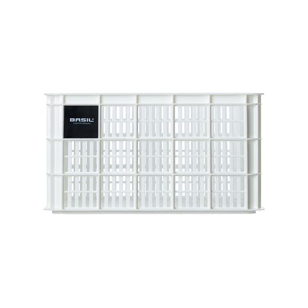 Caisse à vélo Basil L - grande - 40 litres - blanche
