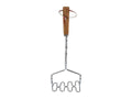 Excellent houseware aardappelstamper 34 cm hout rvs