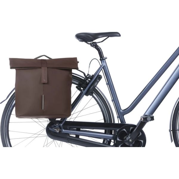 BASIL - BASIL Dubbele fietstas city mik 28-32 liter - roasted brown