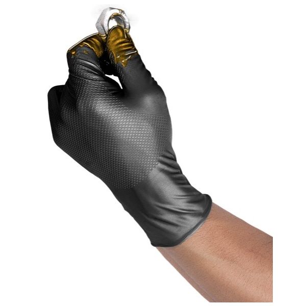Gripp-it handschoenen nitril l - doos à 50 stuks - zwart