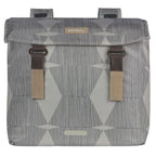 Basil Elegance dubbele fietstas, chateau taupe, gerecycled PET, Universal Bridge, 40-49L