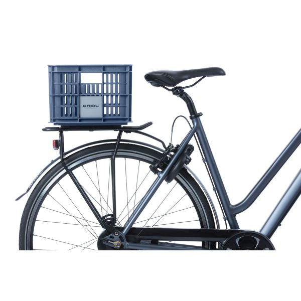 Caisse à vélo Basil S - petite - 17,5 litres - bleue