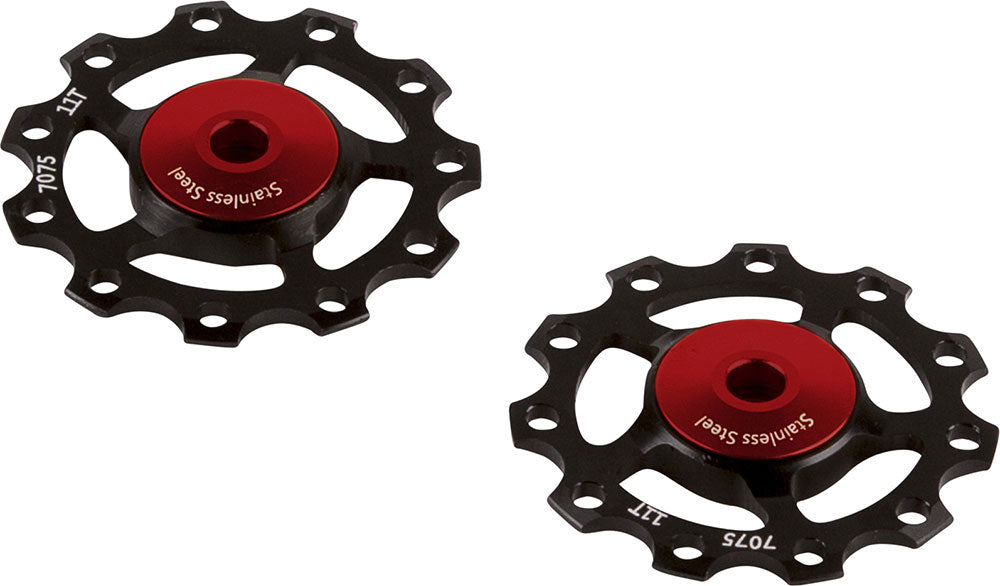 CEMA Derailleurwieltjes ALU 9 10 11V Full Ceramic zwart