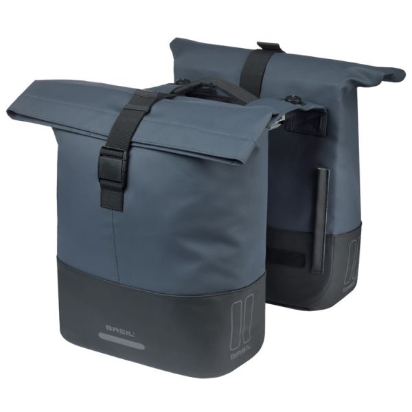 Basil B.V. - B.V. Tas basil cove dubbel blauw/zwart | mik | 32l
