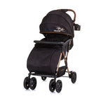 Chipolino april opvouwbare buggy met voetenhoes obsidian zwart