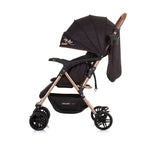 Chipolino april opvouwbare buggy met voetenhoes obsidian zwart