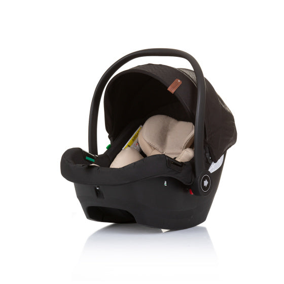 Chipolino duo autostoel 40-87 cm groep 0+ obsidian zwart beige