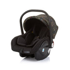 Chipolino havana autostoel met adapters 40-85 cm groep 0+ obsidian leaves zwart