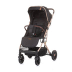 Chipolino combo opvouwbare buggy met voetenhoes ebony zwart beige