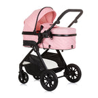 Chipolino harmony opvouwbare 3-in-1 kinderwagen met luiertas roze