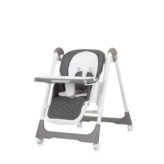 Chipolino milk shake 2-in-1 kinderstoel schommelstoel granite grijs wit