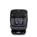 Chipolino autostoel i-size 40-150 cm isofix 360° obsidian zwart grijs