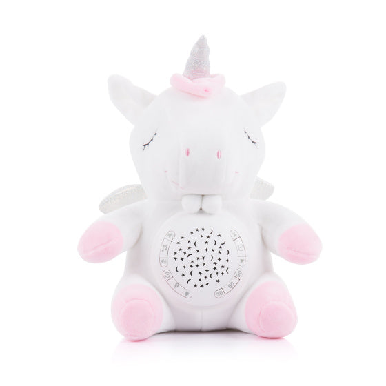 Chipolino Pluche Babyprojector Knuffel Unicorn met Muziek Licht