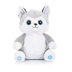 Chipolino pluche baby nachtlamp knuffelhusky met muziek licht