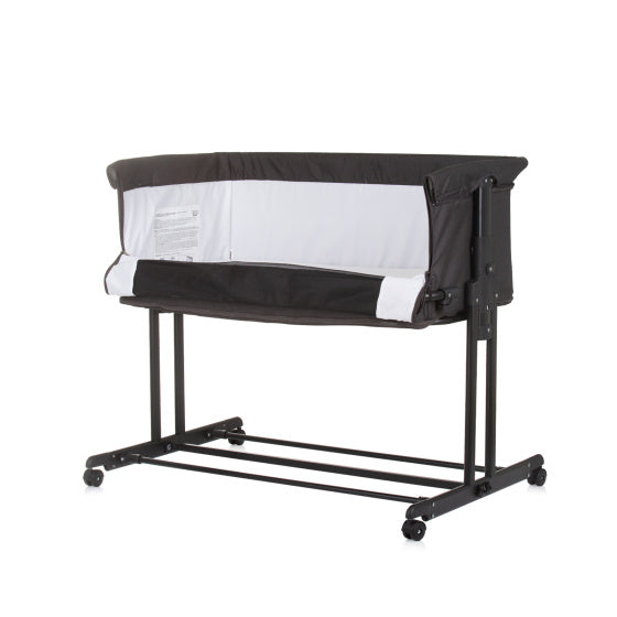 Chipolino zen co-sleeper box met klamboe obsidian zwart