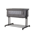 Chipolino zen co-sleeper box met klamboe granite grijs