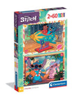 Clementoni puzzel 2x60pcs stitch