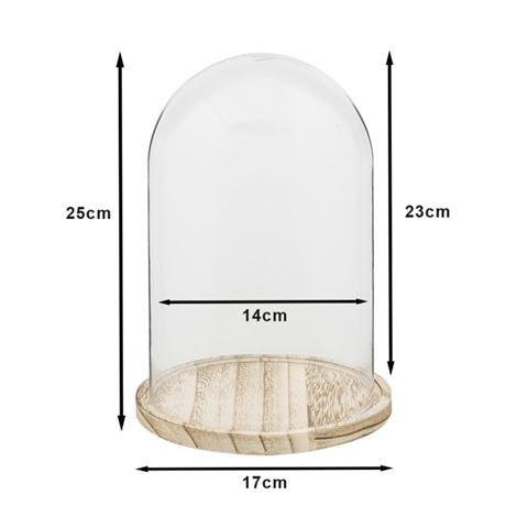 Clayre eef stolp 6gl2169 transparent 17x25 cm