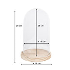 Clayre eef stolp 6gl2170 transparent 18x28 cm