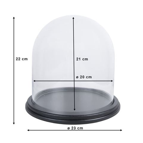 Clayre eef stolp 6gl3478 transparent 23x22 cm