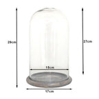Clayre eef stolp 6gl3536 transparent 17x29 cm