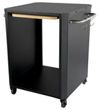 Cozze Buitentafel met uitschuifbare tafel voor pizzaoven zwart